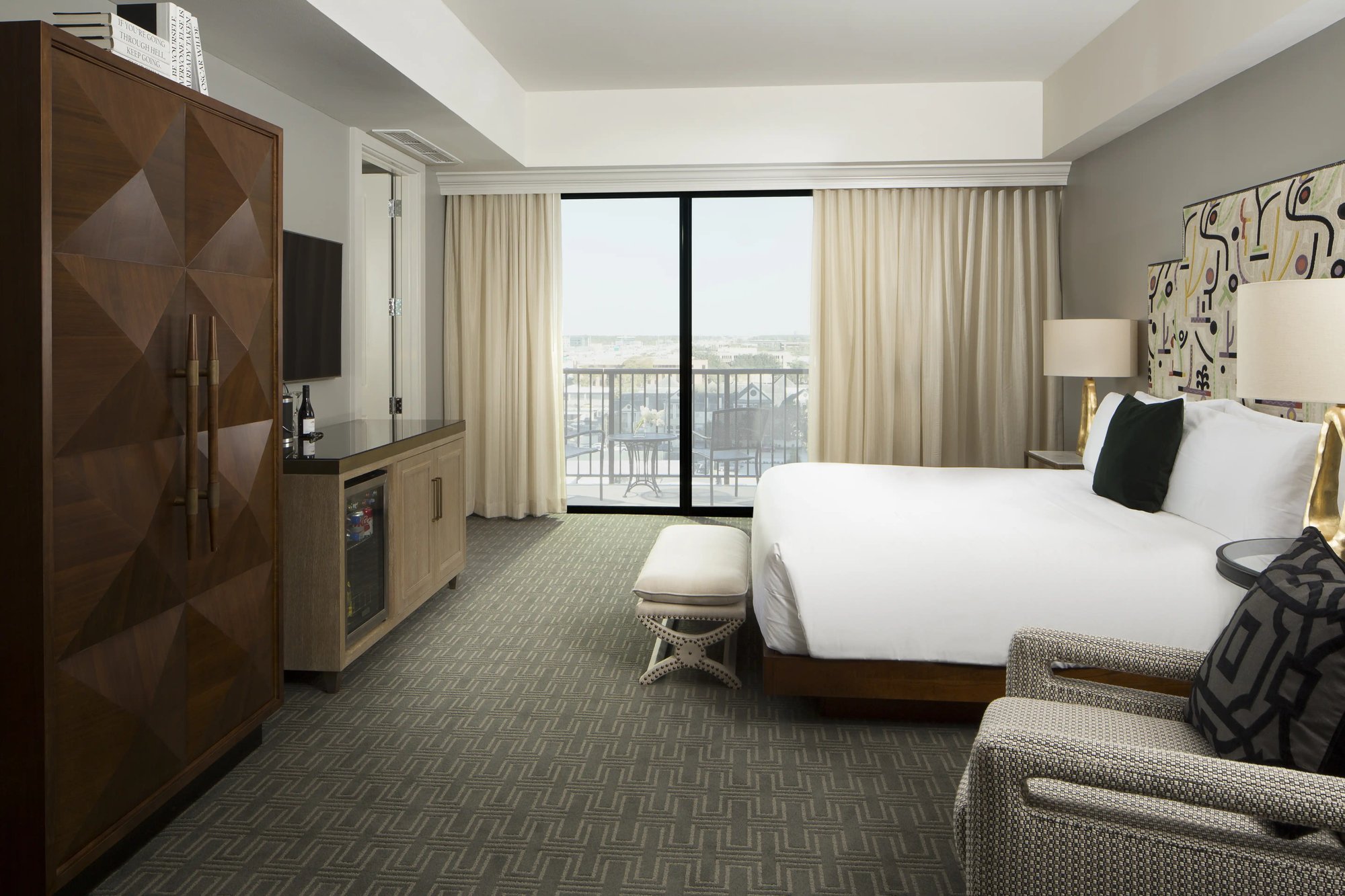 ZaZa Memorial City Guest Room Corner King 1