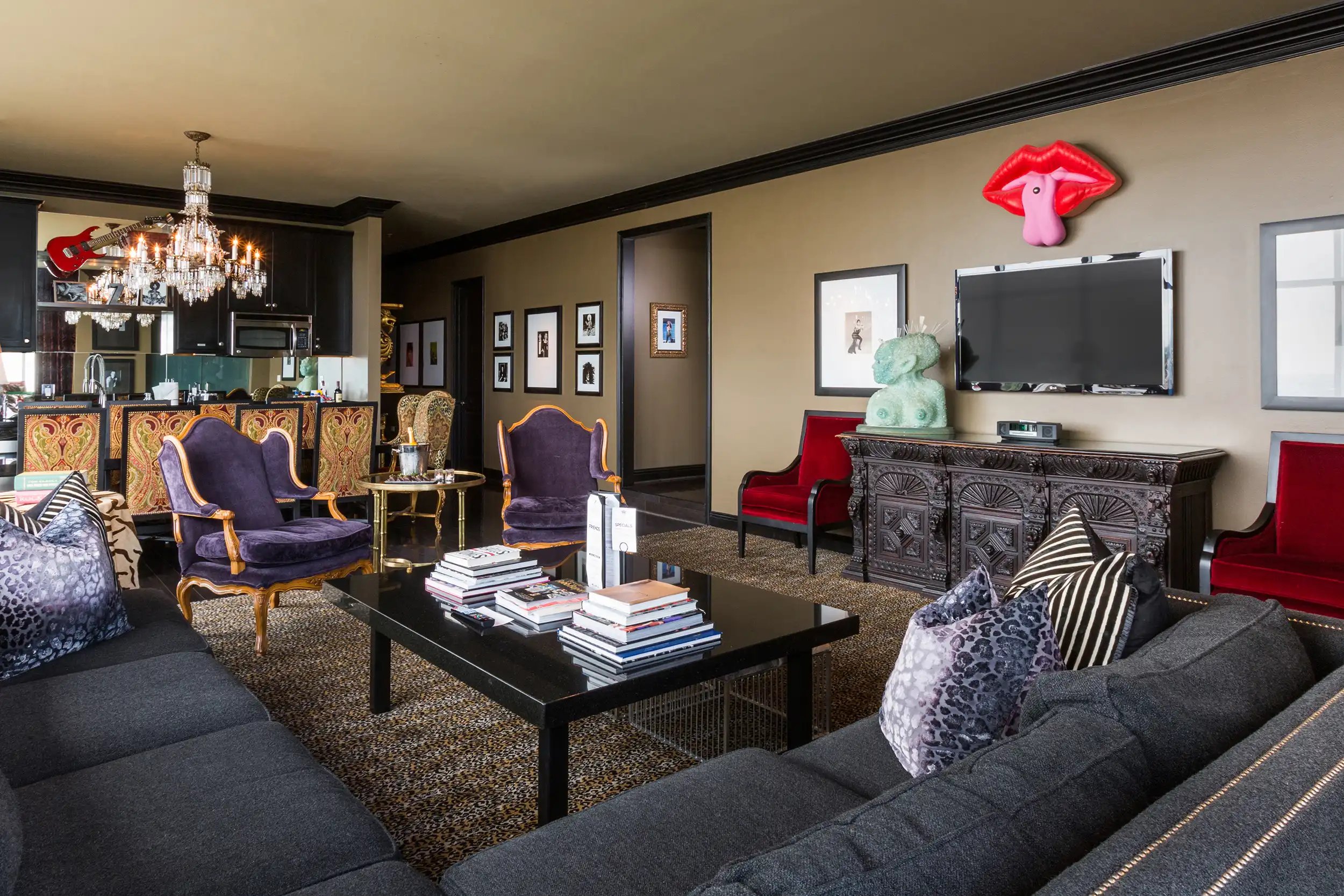 Hotel ZaZa Houston Museum District Magnificent Seven Suite Rockstar Suite