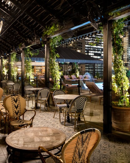 Hotel ZaZa Austin Downtown The Cabana Bar Dining