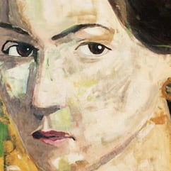 A painting of a woman