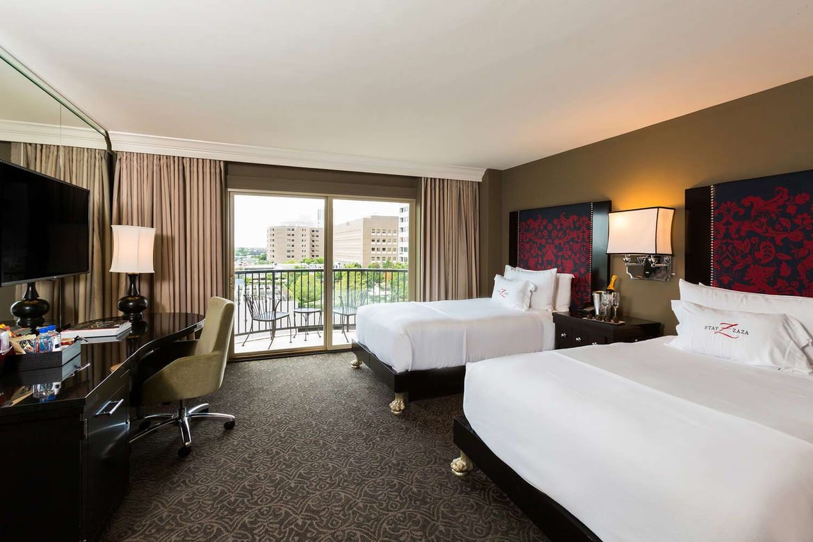 Hotel ZaZa Houston Museum District Guest Room Balcony King or Double